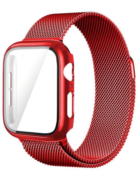 Висококачествен 360 протектор и метална кайшка за apple watch