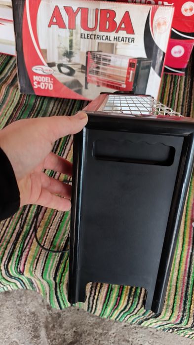 Ayuba S-070 — электрический обогреватель мощностью 800–1600 Вт, пред
