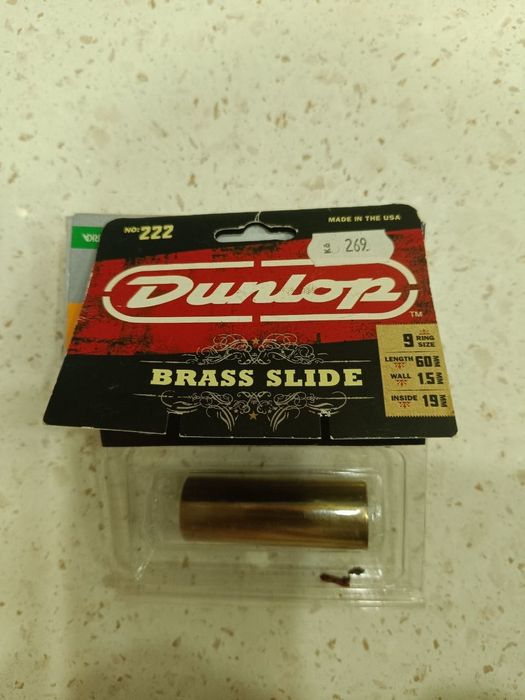 Dunlop brass slide (латунный слайд) для гитар