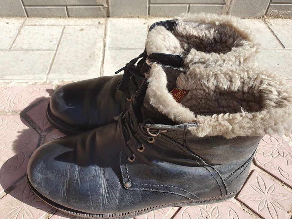 Продам ботинки зимние кожаные