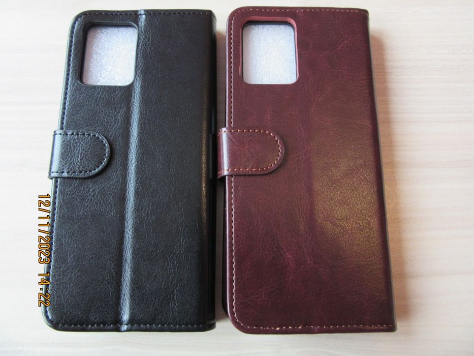 Motorola Moto G85 G35 G54 G34 / Кожен калъф тип тефтер