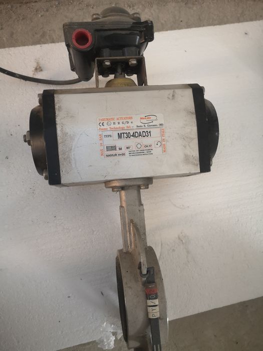 Servomotor/Actuator pneumatic full  echipat fluture  10 bar 90 grad