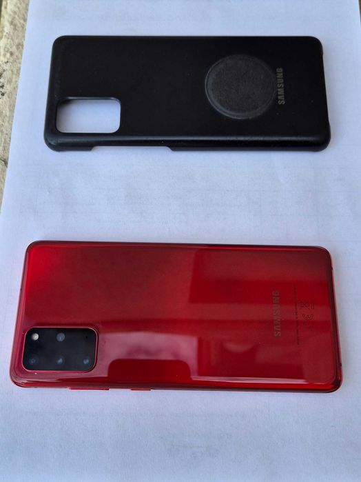 Vand telefon Samsung S20+, plus, 5G, rosu, in stare foarte buna