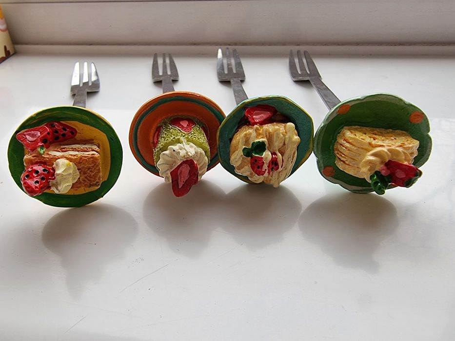 Мини десертни вилици -  ръчна изработка