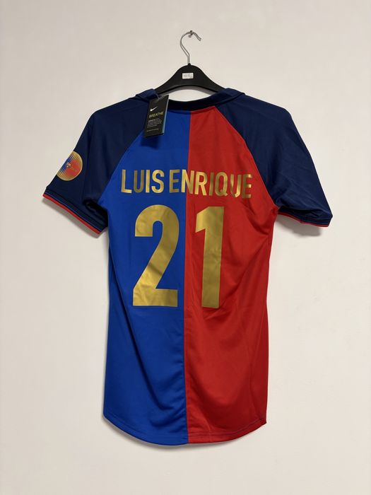 tricou fotbal jersey retro Barcelona Luis Enrique 21 99/00