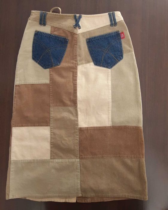 Fuste denim / raiate