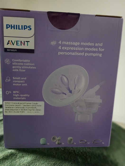 Pompa de san electrica Essential Philips Avent, SCF323/11 ( Sigilat)