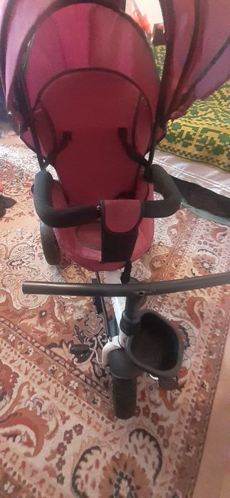 Tricicleta Copii Cu Pozitii Somn, Roti Din Cauciuc, Kubi Mov 066