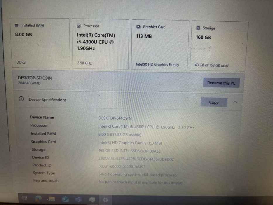 Ултрабук Lenovo ThinkPad X1 Carbon Gen 2 (14") | i5 / 8GB RAM / 180GB SSD / Win 10