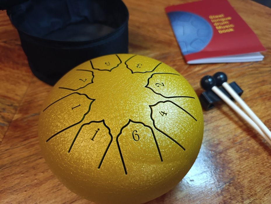 Скидка!Отличный барабан глюкофон,Д-мажор,в полной комплектации