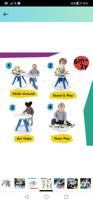 Centru  activități cu scaun rotativ