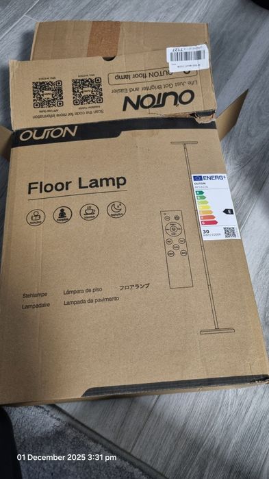 Lampa podea 180cm, 30W, smart