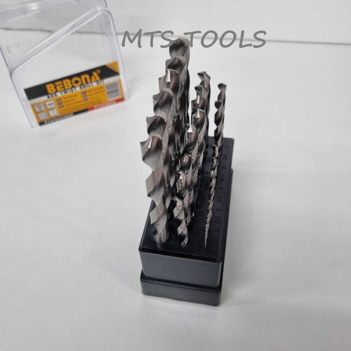 Set de burghie elicoidale HSS Bebona 25 buc