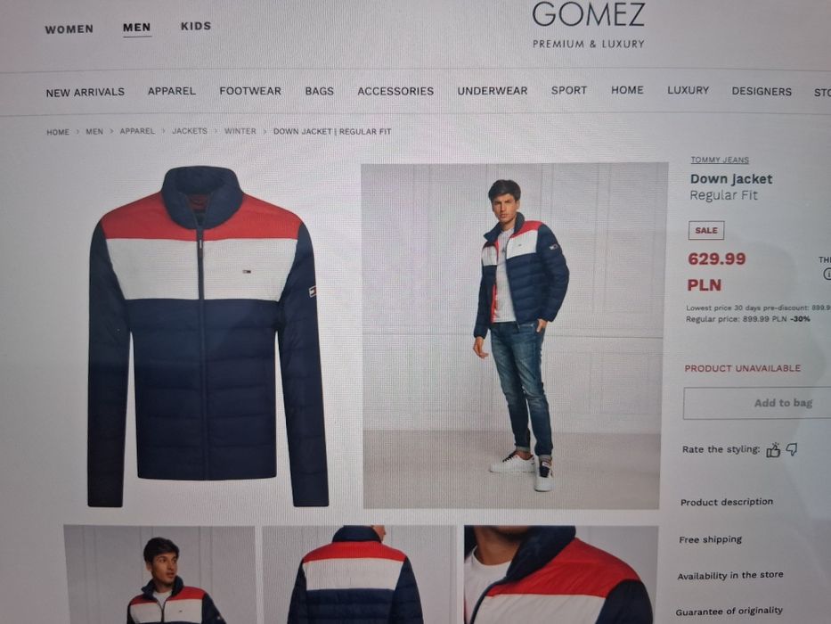 Geaca Tommy jeans originala model rar .