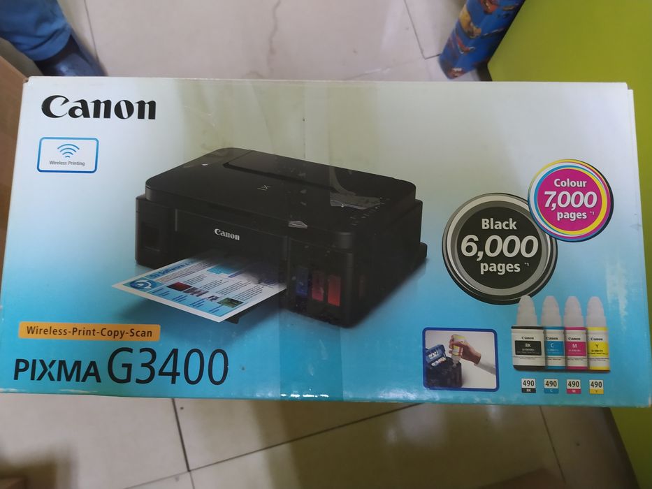 Новый Цветной принтер Canon Pixma G3400