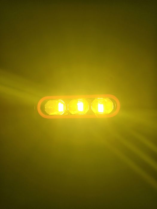 Bara LED Off-Road Profesionala cu DRL Galben si Lumina Alba rece / Galbena