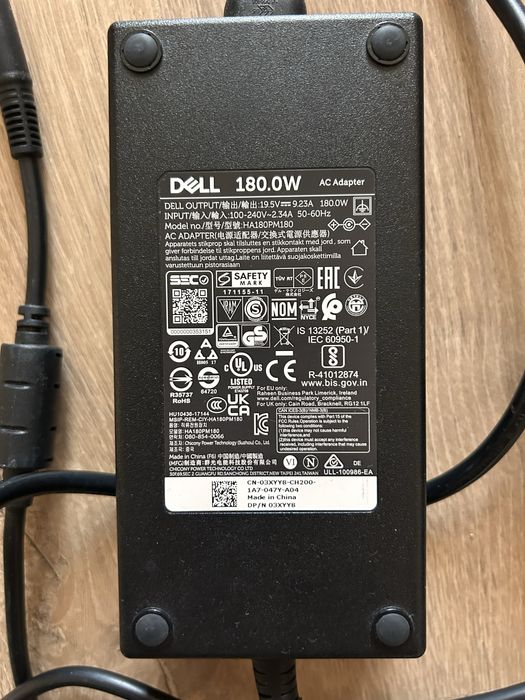 Оригинално зарядно Dell 19.5v 180w 9.23A