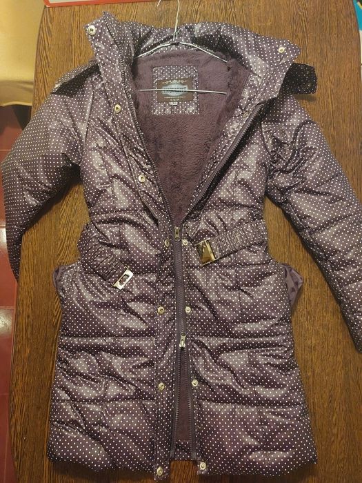 Geaca groasa iarnă/Palton,fis impermeabil,140-146cm/10-12ani, fete-UT