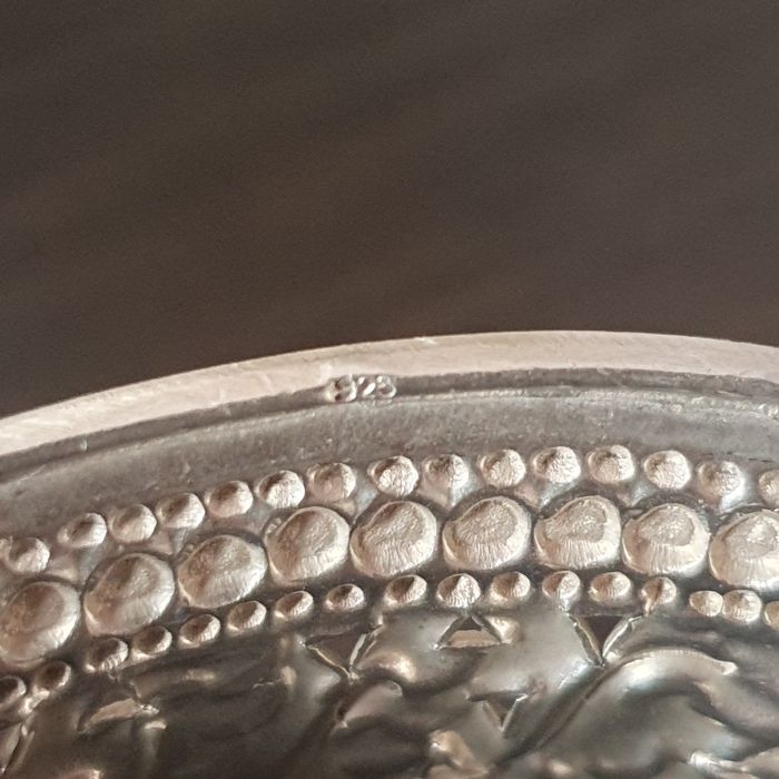 Bratara Argint 925 tip manseta design floral