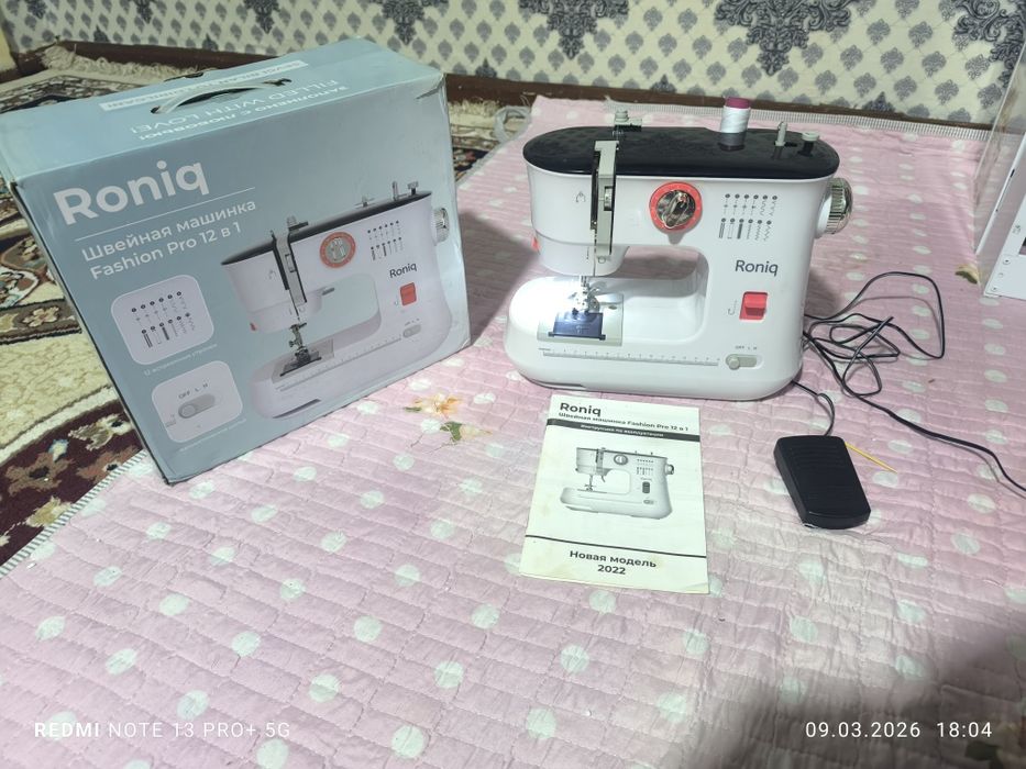 Срочно продаётся новый швейная машина рабочий отличный