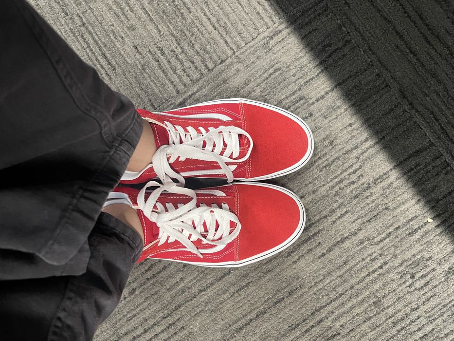 Новые ванс красные vans