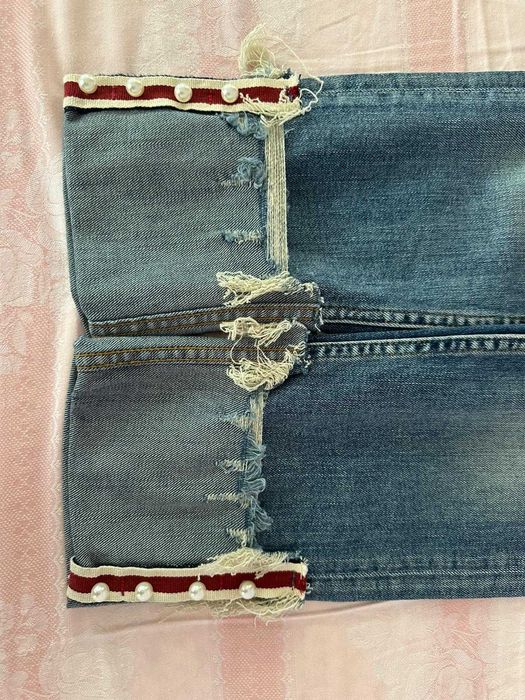 Blugi Dama Zara Basic cu perle