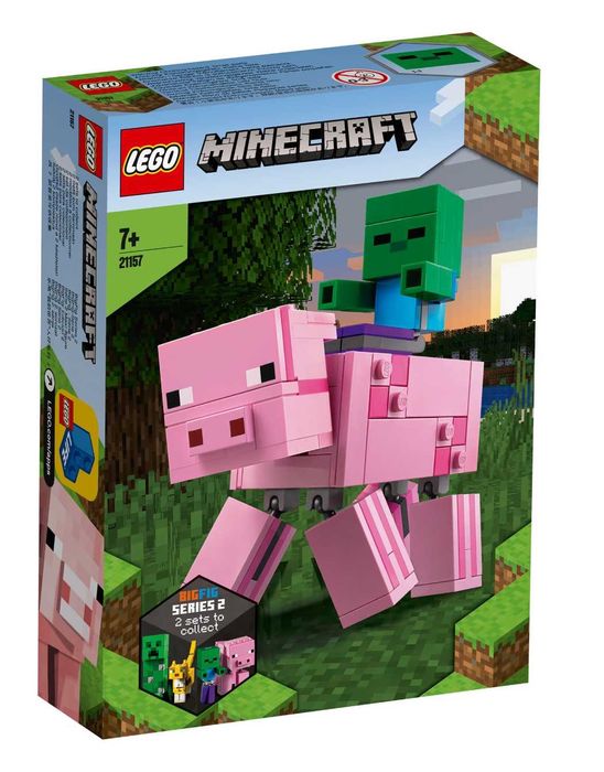 LEGO Minecraft - BigFig прасе с бебе зомби 21157, 159 части
