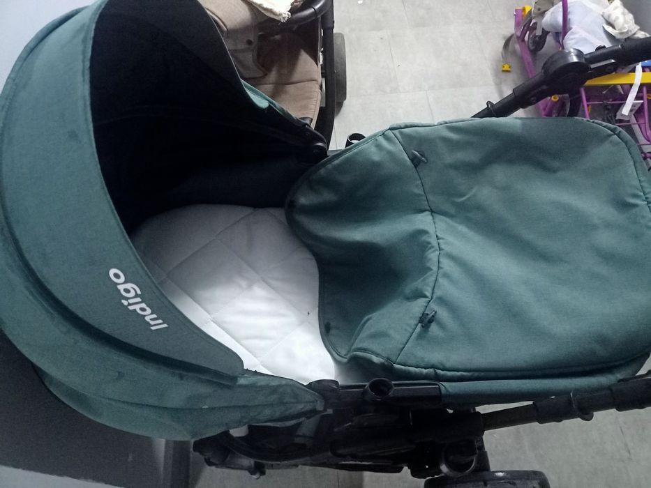 Детские коляски зеленая