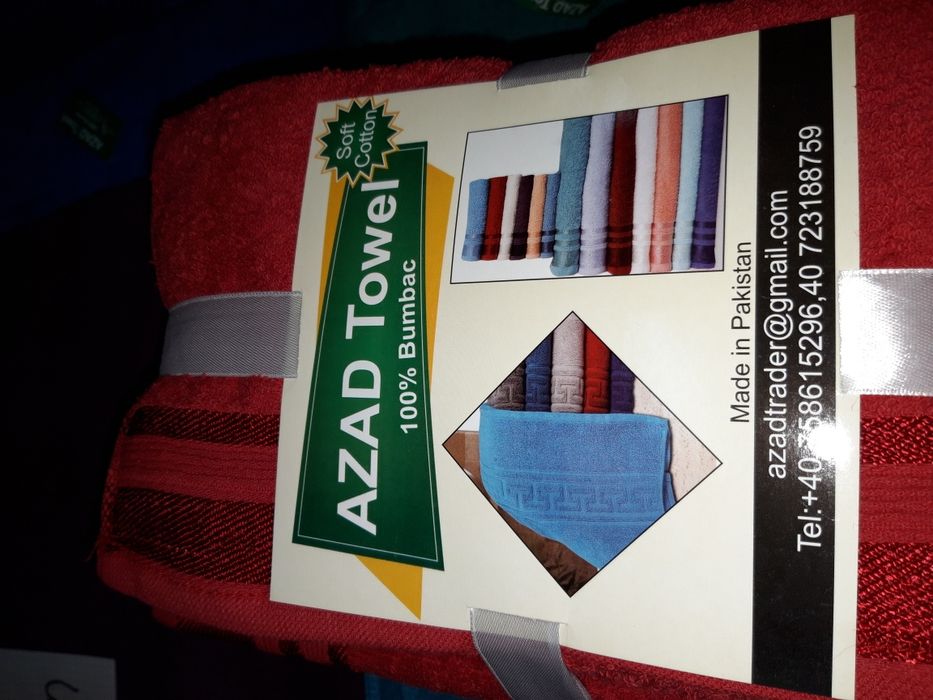 Set 10 prosoape, bumbac 100%, Pakistan, ambalaj cadou. Calitate !