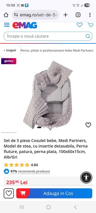 Cosulet bebe set 5 piese