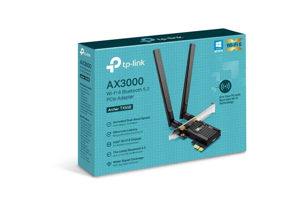 Wi-Fi адаптер PCI - TP-LINK Archer TX55E (AX3000mbps)