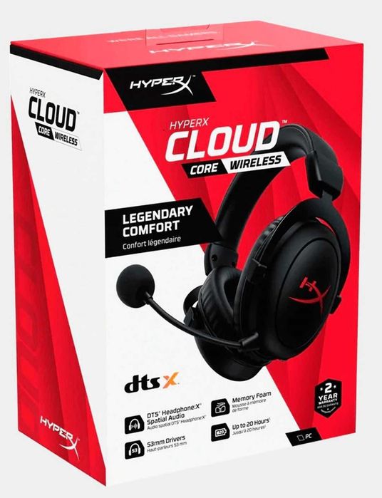 Беспроводные наушники HyperX cloud core wireless