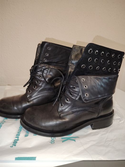 Ботинки из натуральной кожи бу