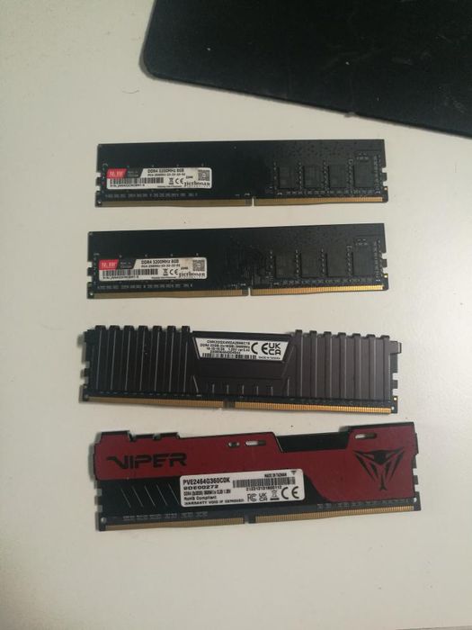 Vand ram 2x8 1x16 DDR4
