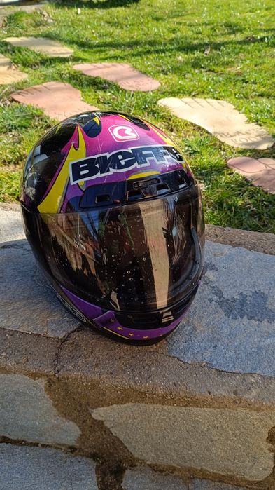 Каска за мотор+каска подарък