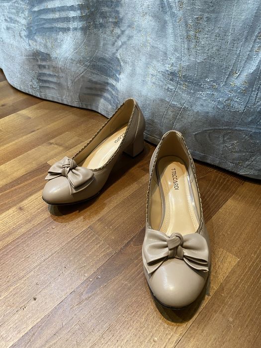 Туфли лодочки/балетки на каблучке