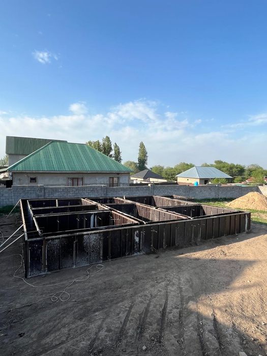 Заливка фундамента