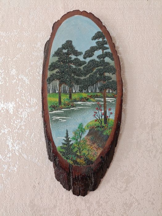 Картины на спиле дерева