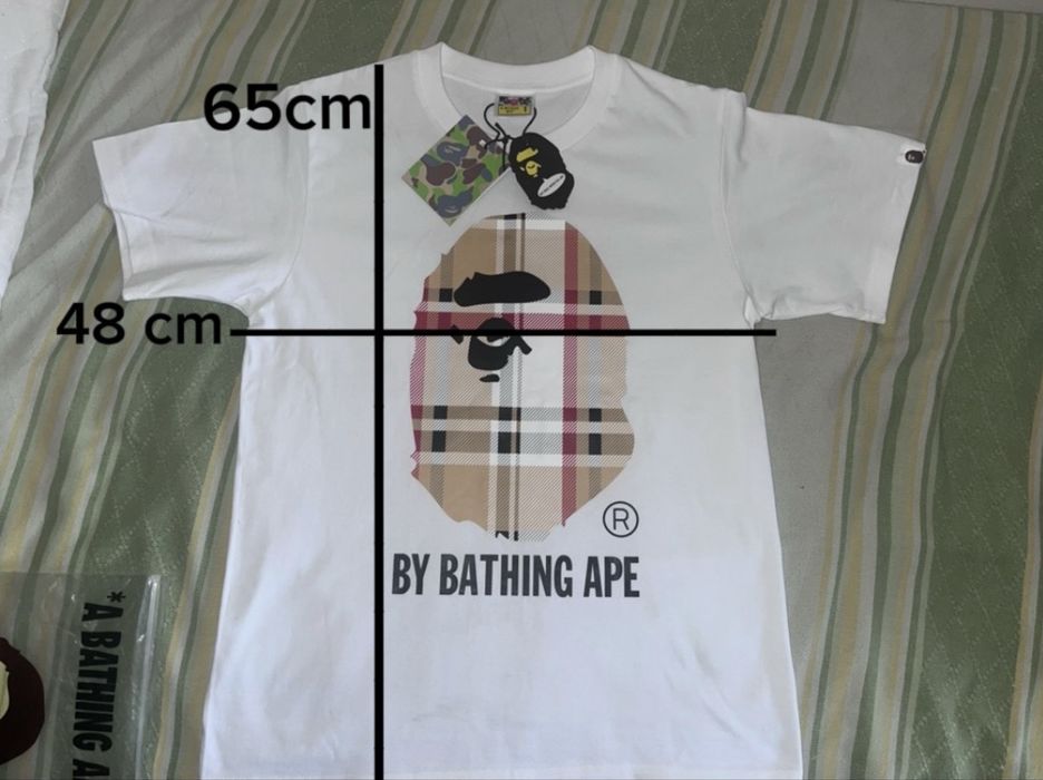 Bape Burberry тениска S размер