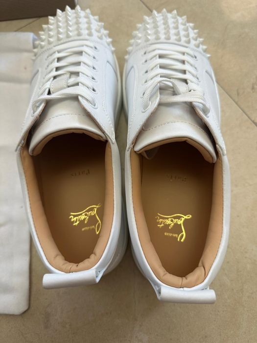 Loubutin low albi calitate premium