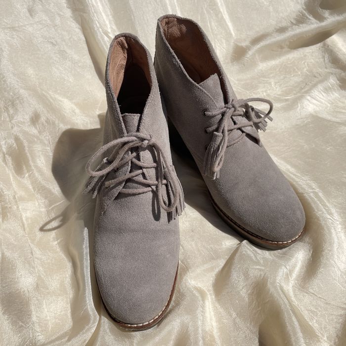 Ghete din piele întoarsă-Scholl, mărimea 38