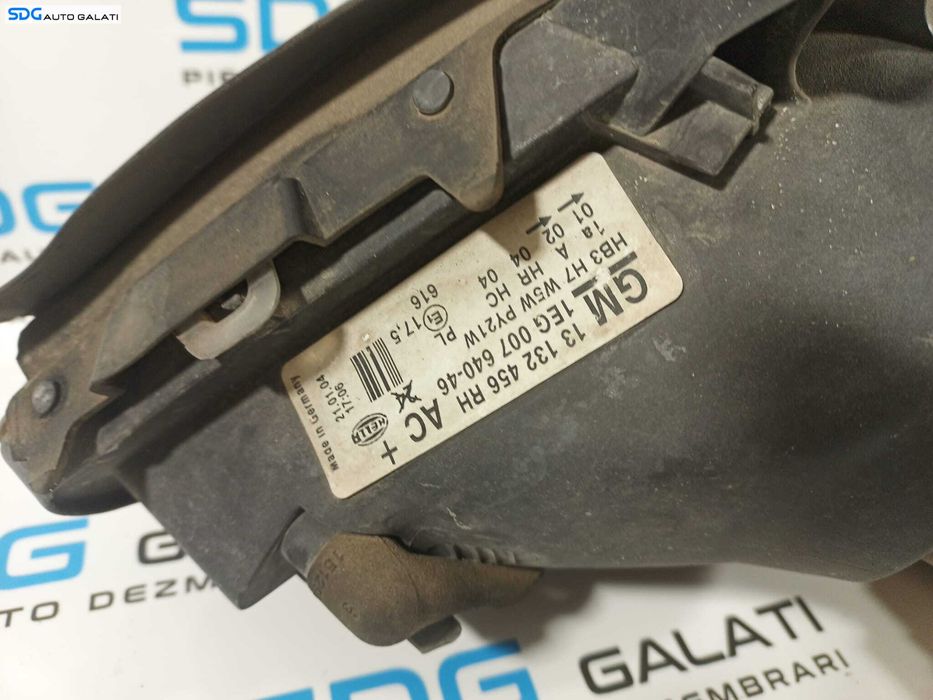 Far Dreapta Opel Astra G 1998 - 2007 Cod 13132456 RH 1EG-007640-46 [L1993] (Ureche Lipsa)