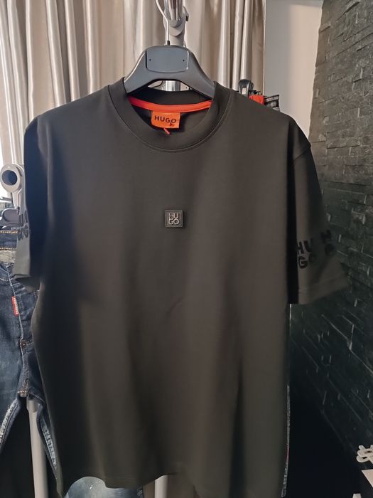 Tricou pentru bărbați boss  alb și negru
