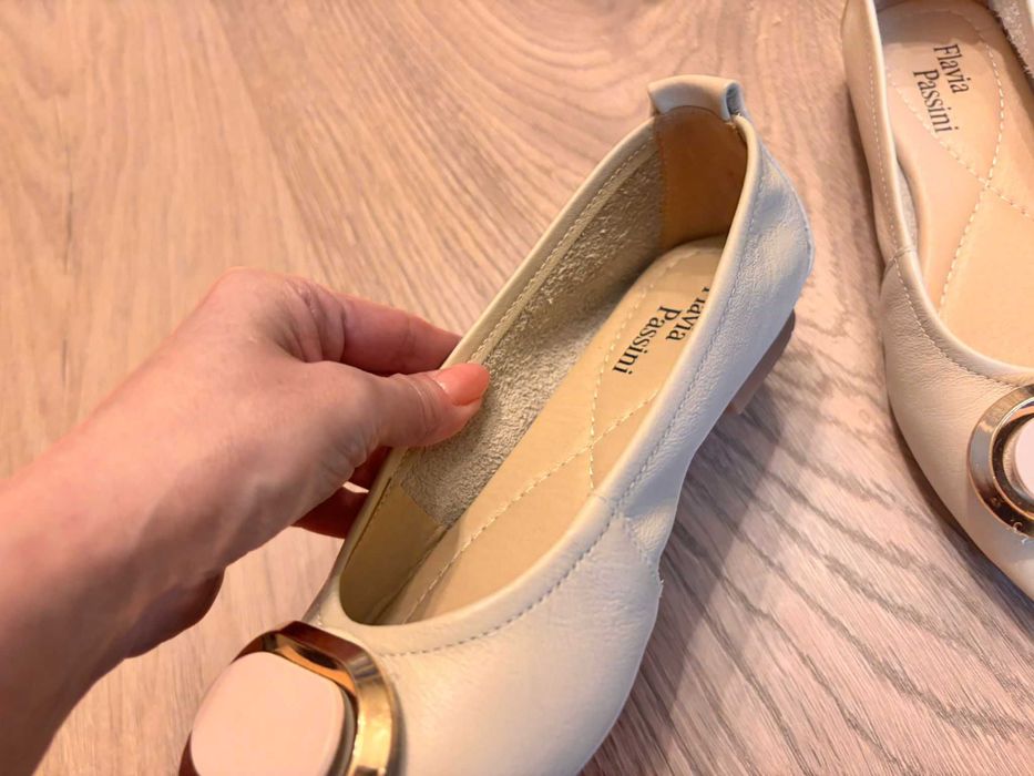 Balerini Flavia Passini, piele naturală, mărime 35