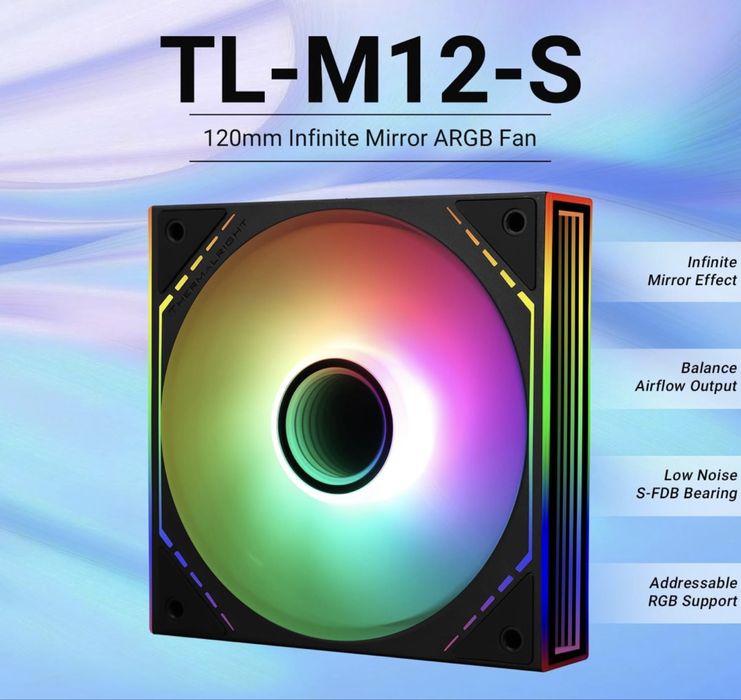 Вентилатор Thermalright TL-M12-S 120mm – Чисто нов