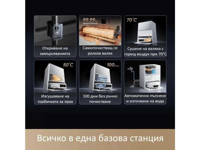 Робот Прахосмукачка Dreame Aqua10 Ultra Roller Complete, 30 000 Pa