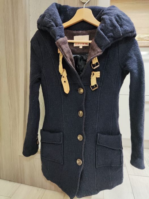 Палто от вълнен плат XS