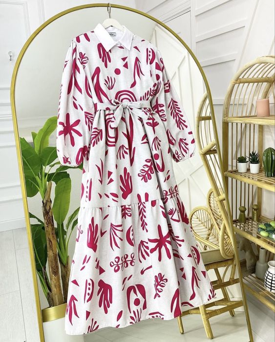 Женское длинное платье