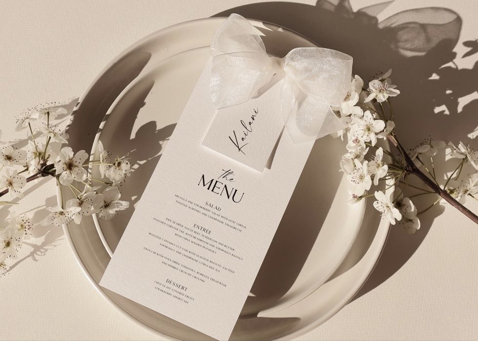 Пригласительные, Меню и Карточки