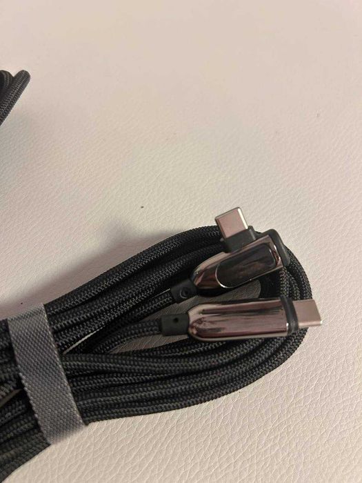 Cablu VisionSync USB-C → USB-C 240W, unghi drept | Set 2 buc | Nou